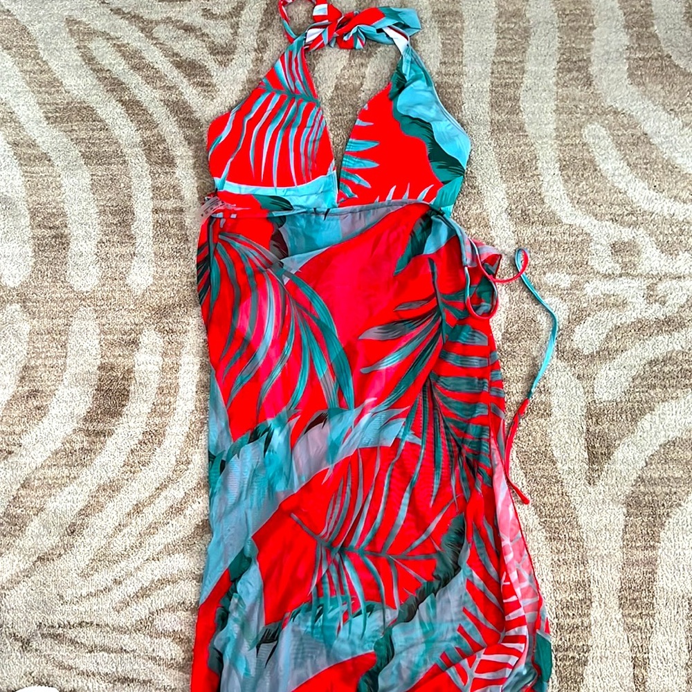 2 Pc tropical swimsuit